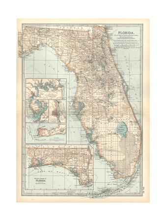Plate 81. Map of Florida. United Says. Inset Maps of Jacksonville Giclee Print by way of Encyclopaedia Britannica photograph relating to Printable Map of Jacksonville Fl named Plate 81. Map of Florida. United Claims. Inset Maps of Jacksonville Giclee Print by means of Encyclopaedia Britannica